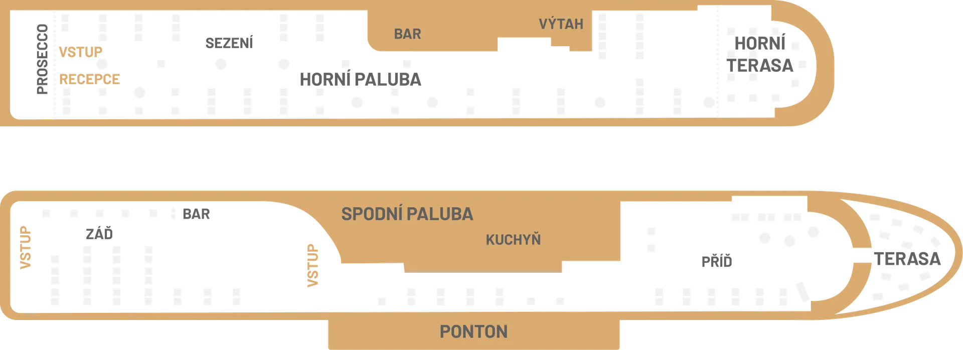Mapa lodi Marina